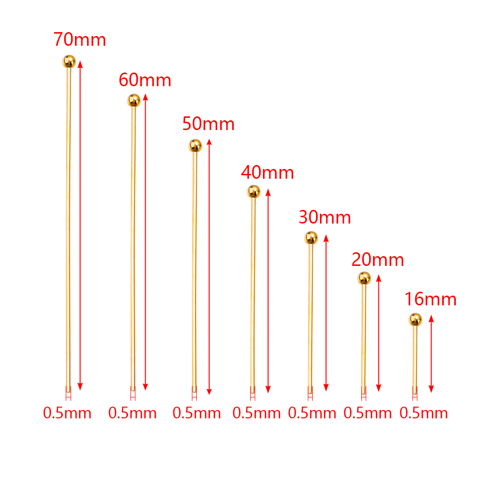 100/200pcs Copper Ball Head Pi - Jewelry Making Head Pins 리뷰 및 가격