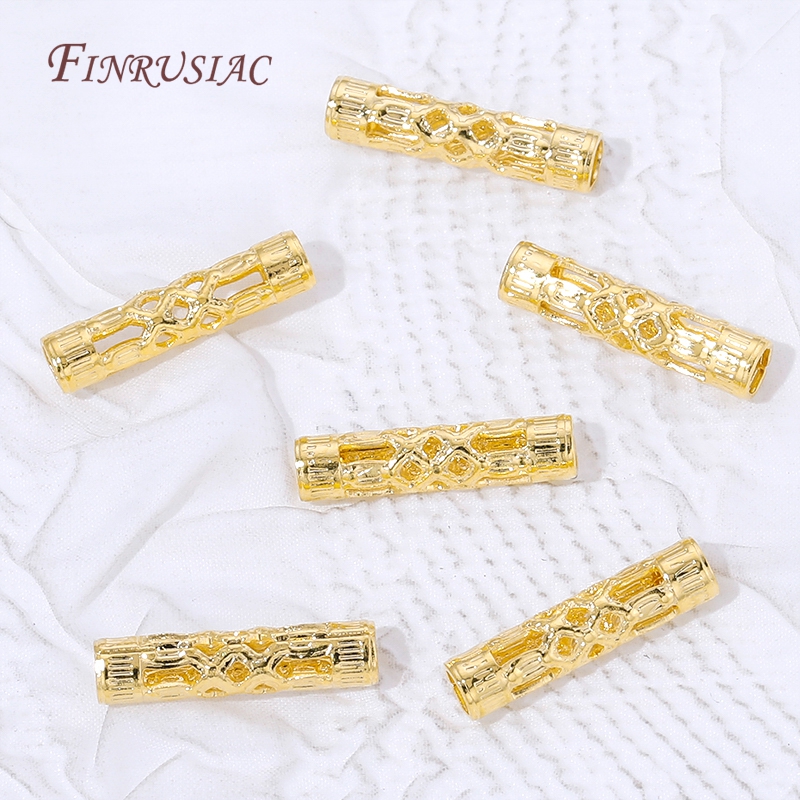 18K Gold Plated Long Tube Spac - Jewelry Making Youtube 리뷰 및 가격