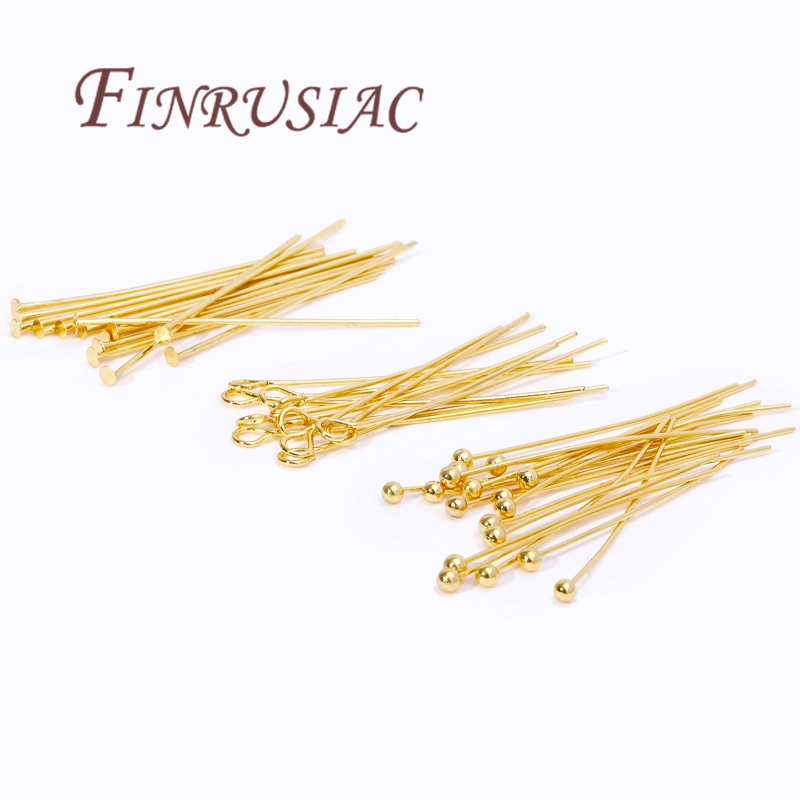 50Pcs 20-50mm Gold Plated Pins - Jewelry Making Head Pins 리뷰 및 가격