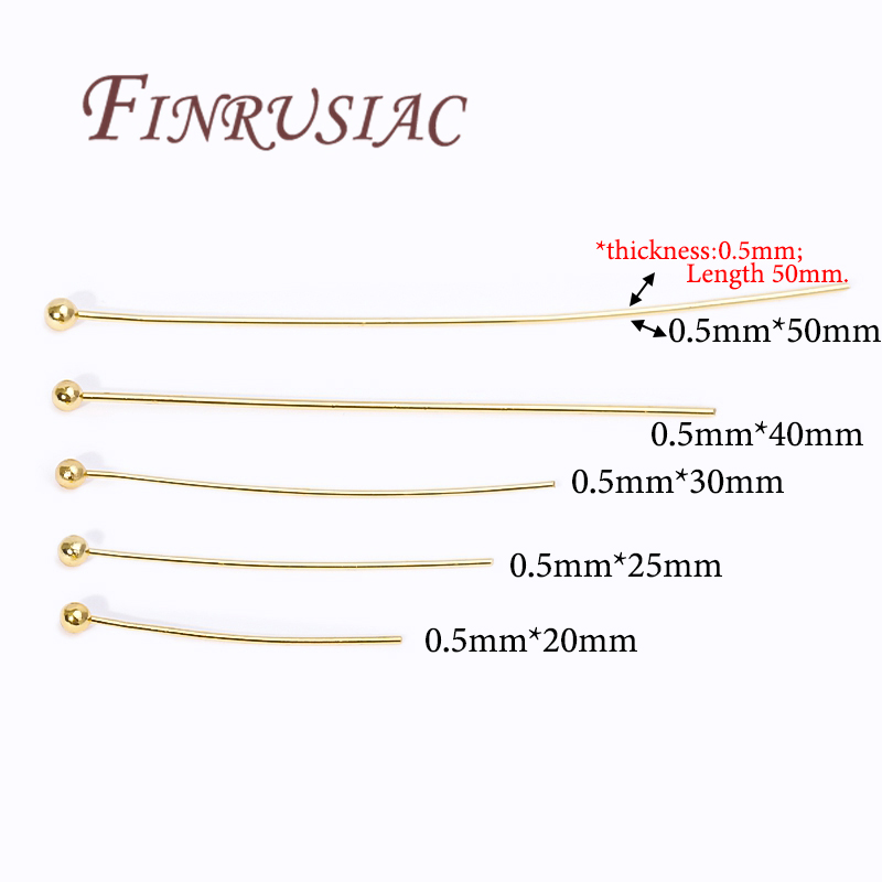 50Pcs 20-50mm Gold Plated Pins - Jewelry Making Head Pins 리뷰 및 가격