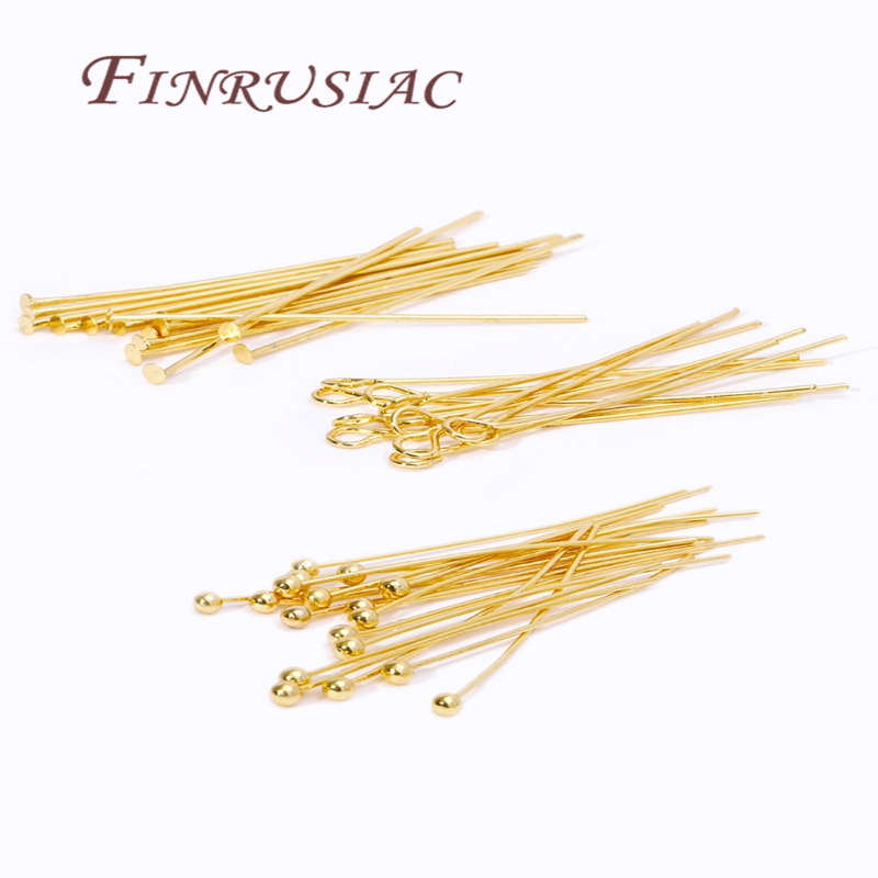 50Pcs 20-50mm Gold Plated Pins - Jewelry Making Head Pins 리뷰 및 가격