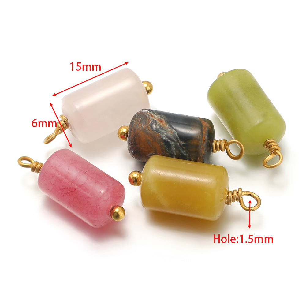 10pcs Stainless Steel Natural  - Jewelry Making Stones 리뷰 및 가격
