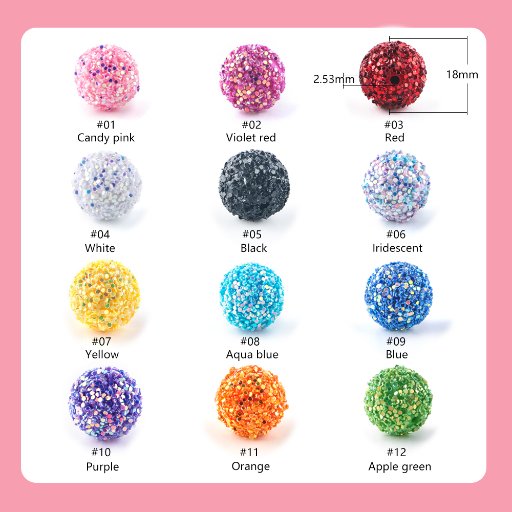18/20MM Acrylic Round Bead Mer - Jewelry Making Process 리뷰 및 가격